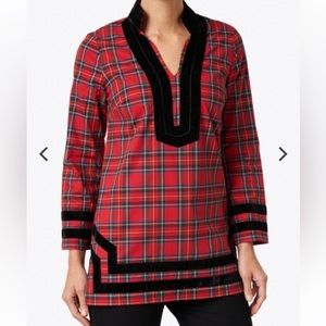Sail to Sable Plaid Tunic Top